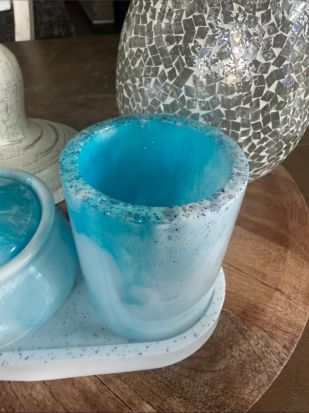Epoxy resin vanity set HOMEMADE - Picture 5 of 7